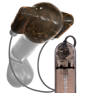 Classix Dual Vibrating Head Teaser - Black/smoke PD1996-24