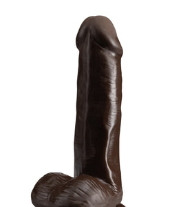 Dr. Skin Plus - 6 Inch Posable Dildo With Balls -  Chocolate BL-14906