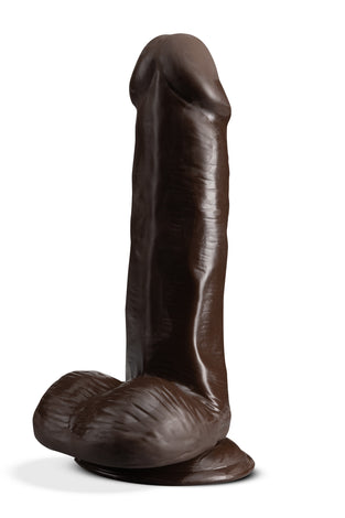 Dr. Skin Plus - 6 Inch Posable Dildo With Balls -  Chocolate BL-14906