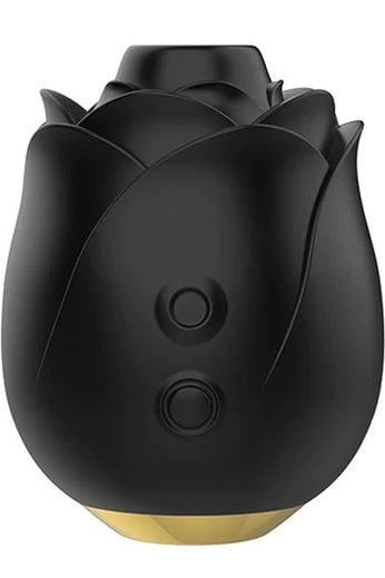 Fifty Shades of Grey Black Rose Silicone Clitoral Suction Stimulator - Black LHR-85439