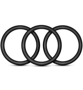 Performance - Vs3 Pure Premium Silicone  Cockrings - Large - Black BL-72815