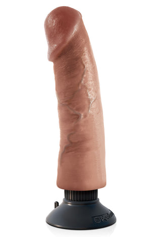 King Cock 9 Inch Vibrating Cock - Tan PD5404-22