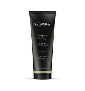 Sage and Sea Salt - Scented Sensual Massage Cream  - 4 Oz WS-90924