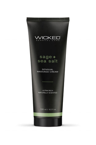 Sage and Sea Salt - Scented Sensual Massage Cream  - 4 Oz WS-90924