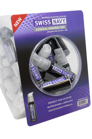 Swiss Navy Sensual Arousal Gel 1oz 50pc Fishbowl MD-SNAR1OZ50