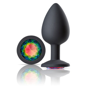 Cloud 9 Novelties Gems Jeweled Silicone Anal Plug  - Large WTC305