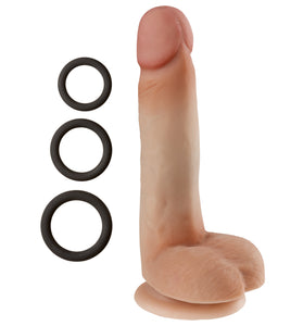 Cloud 9 Novelties Dual Density Real Touch 7 Inch With Balls - Tan WTC704