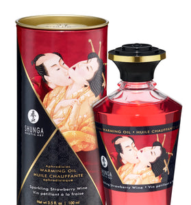Aphrodisiac Warming Oil - Sparkling Strawberry  Wine SHU2208