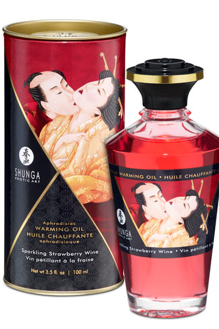 Aphrodisiac Warming Oil - Sparkling Strawberry  Wine SHU2208
