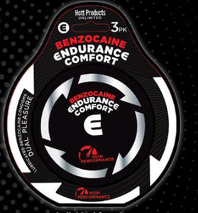 Endurance Comfort - Benzocaine Condoms - 3 Pk HTP3468