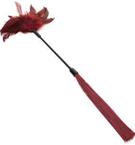 Sex and Mischief Enchanted Feather Tickler - Burgundy SS099-33