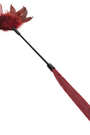 Sex and Mischief Enchanted Feather Tickler - Burgundy SS099-33