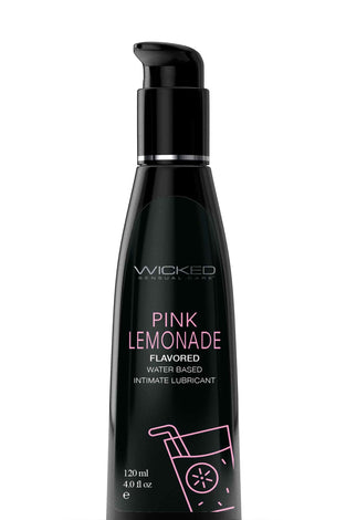 Aqua Pink Lemonade Flavored Water Based Intimate  Lubricant - 4 Fl. Oz. WS-90374