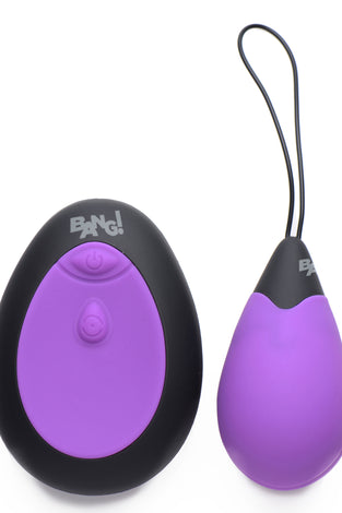 Bang - 10x Silicone Vibrating Egg - Purple BNG-AG462-PUR