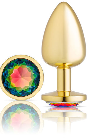Cloud 9 Novelties Anal Gems Jeweled Gold Chromed - Large WTC311