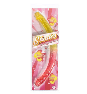 Shades - 17 Inch Double Dong - Pink and Yellow IC1306