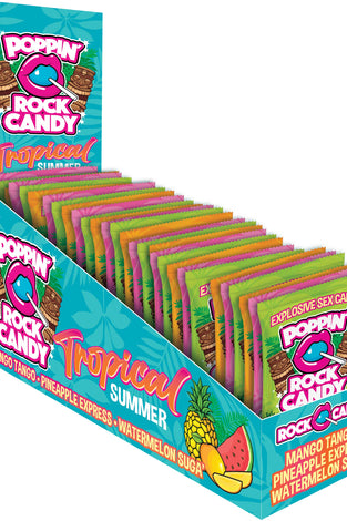 Popping Rock Tropical Summer 36 Pk Display - Mango Tango - Pineapple Express - Watermelon Sugar RC-PRTS-136