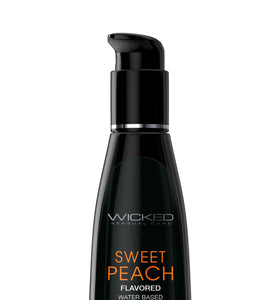 Aqua Sweet Peach Flavored Water Based Intimate  Lubricant - 4 Fl. Oz. WS-90384