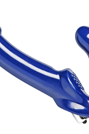 Revolver II Vibrating Strapless Strap on Dildo -  Blue SU-AE170