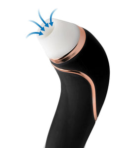 Shegasm Deluxe Clitoral Stimulator and Vibe - Black INM-AF598