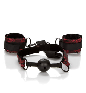 Scandal Breathable Ball Gag With Cuffs SE2712113