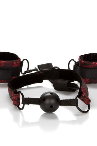 Scandal Breathable Ball Gag With Cuffs SE2712113