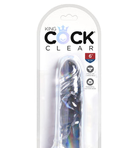King Cock Clear 6 Inch Cock PD5753-20