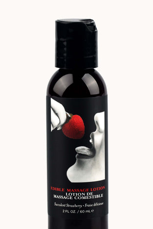 Edible Massage Lotion - Strawberry - 2 Fl. Oz. EB-MLE203
