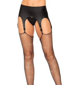 Rhinestone Fishnet Stockings - One Size - Black LA-9124BLK