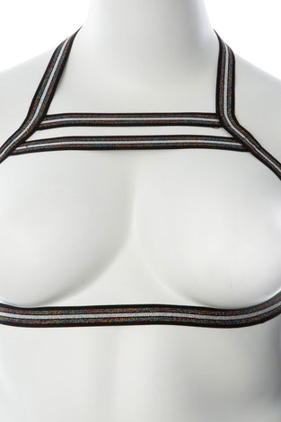 Gender Fluid Silver Lining Harness - Small/large - Multi-Color GFL-H501