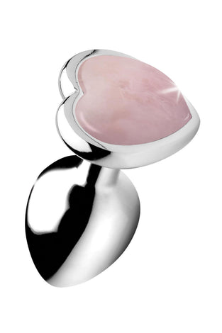 Rose Quartz Heart Anal Plug -Small BTYS-AG751-SML