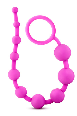 Luxe Silicone 10 Beads - Fuchsia BL-11000