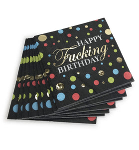 Happy Fucking Birthday Cocktail Napkins LG-CP1051