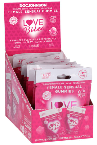 Love Bites - Female Sensual Gummies - 12 Pack DJ4550-25-BX