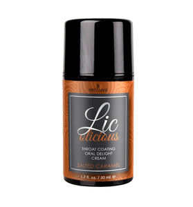 Lic-O-Licious Oral Delight Cream - Salted Caramel  - 1 Fl. Oz. SEN-VL476