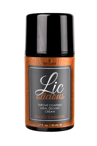 Lic-O-Licious Oral Delight Cream - Salted Caramel  - 1 Fl. Oz. SEN-VL476