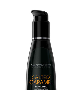 Aqua Salted Caramel Flavored Water Based Intimate  Lubricant - 4 Fl. Oz. WS-90324