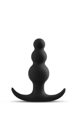 Anal Adventures Platinum - Beaded Plug - Black BL-18515