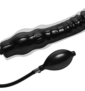 Inflatable 11 Inch Super Dong - Black TV-LE640