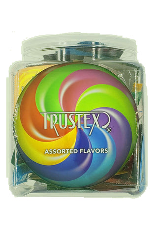 Trustex Flavored Lubricated Condoms 144 Pieces Box - Assorted Flavors AL-8050B