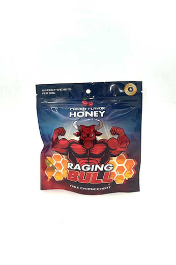 Raging Bull Male Enhancement - 12 Sachets Display  - Cherry Honey CG-RBH2