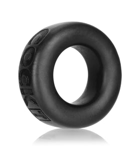 Cock T Comfort Cockring by Atomic Jock Silicone Smoosh - Black OX-AJ1003-BLK