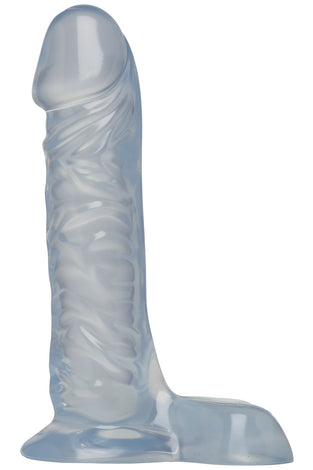 Crystal Jellies 7 Inch Ballsy Supercock - Clear DJ0288-02