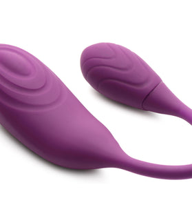 Slim Pulse 7x Pulsing Clit Stimulator and  Vibrating Egg - Purple INM-AG982