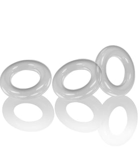Willy Rings 3-Pack Cockrings - Clear OX-3047-CLR