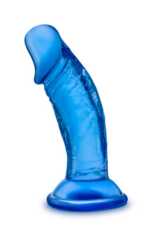 B Yours - Sweet n' Small 4 Inch Dildo With  Suction Cup - Blue BL-13622