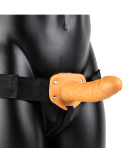 Hollow Strap-on Without Balls 6 Inch - Tan SH-REA135TAN