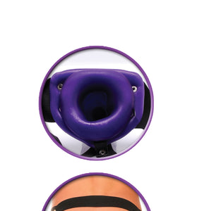 Fetish Fantasy Series for Him or Her Hollow Strap-on - Purple PD3366-12