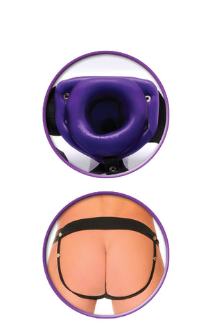 Fetish Fantasy Series for Him or Her Hollow Strap-on - Purple PD3366-12