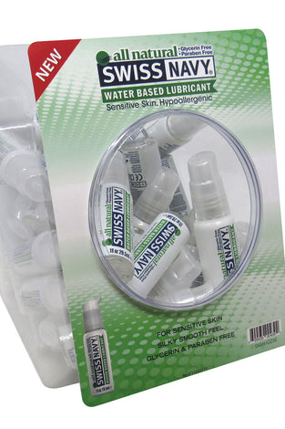 Swiss Navy All Natural 1 Oz 50pc Fishbowl MD-SNAN1OZ50